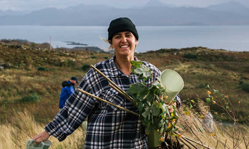 CROPPED Volunteering On The Isle Of Skye 6 Day Wild Skye Volunteer Adventure Tree Planting Path Building (29) Copy