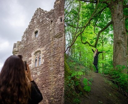 Doune Castle as Castle Leoch in Outlander