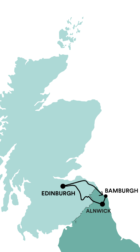 Castles & Broomsticks map of route