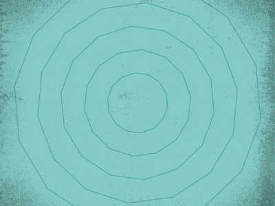 teal background with circular lines
