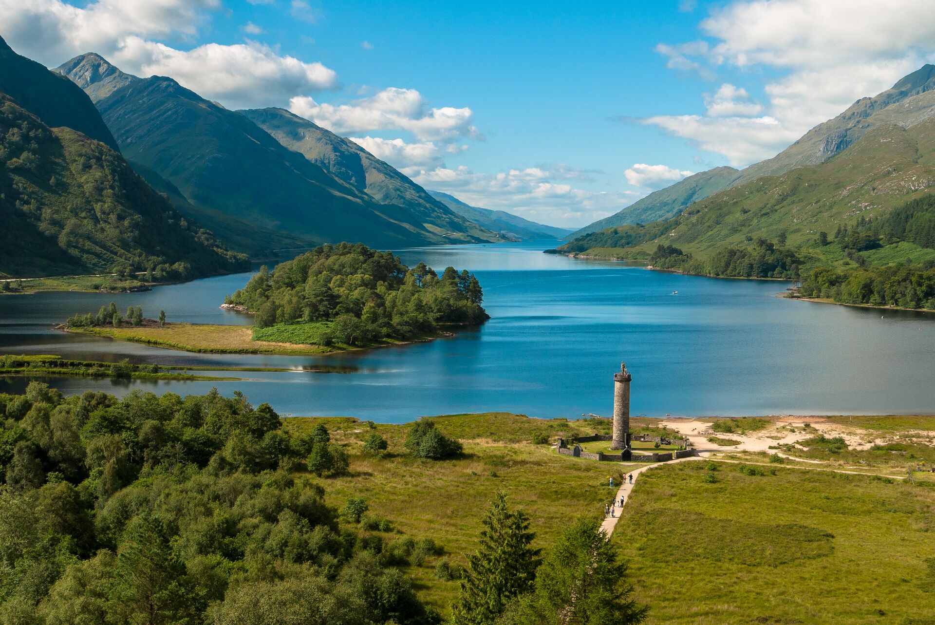 View of Loch Shiel from the Jacobite Steam Train